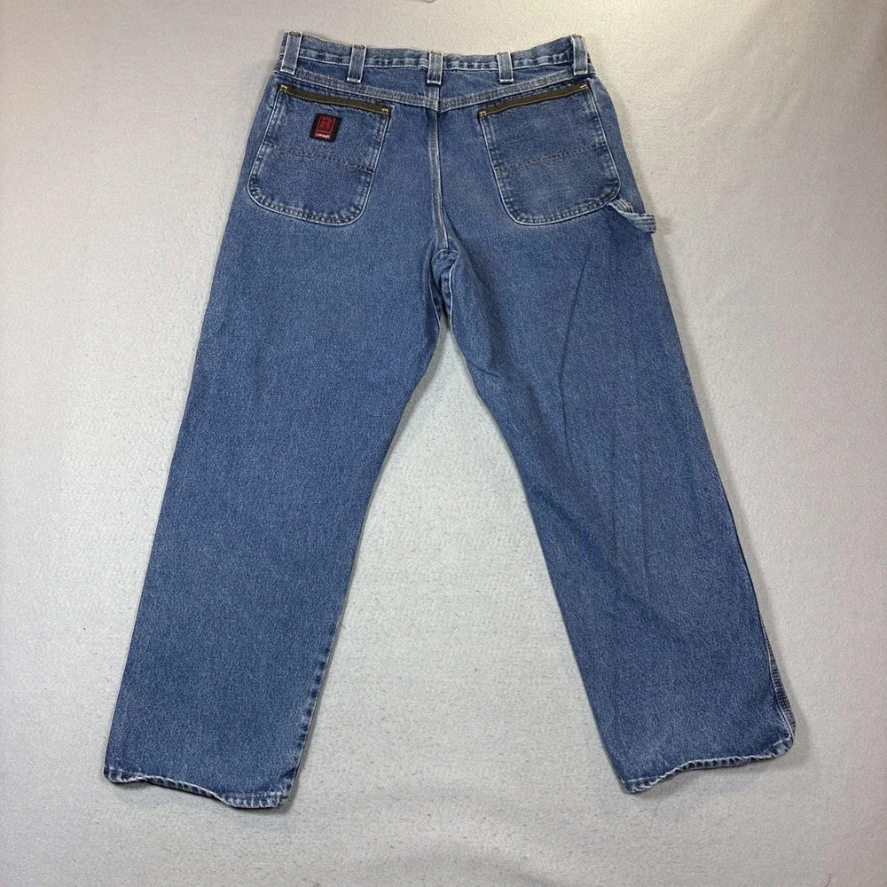 Riggs Workwear‎ By Wrangler Dura Shield Carpenter Jeans Men 36x30 Blue Denim